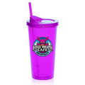20 oz. Double Wall Acrylic Tumblers With Straw